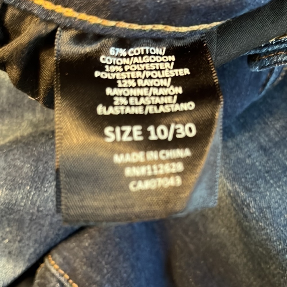 Tahiti high rise skinny dark wash sz 10/30 jeans - Picture 5 of 6
